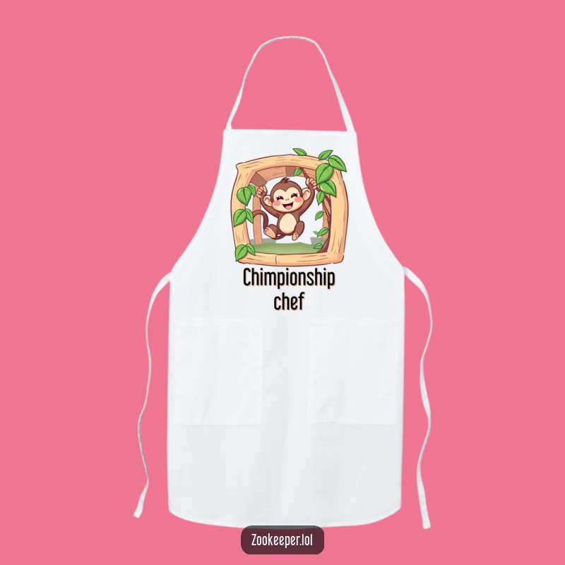Funny Monkey Apron: Cook with Joyful Primate Energy