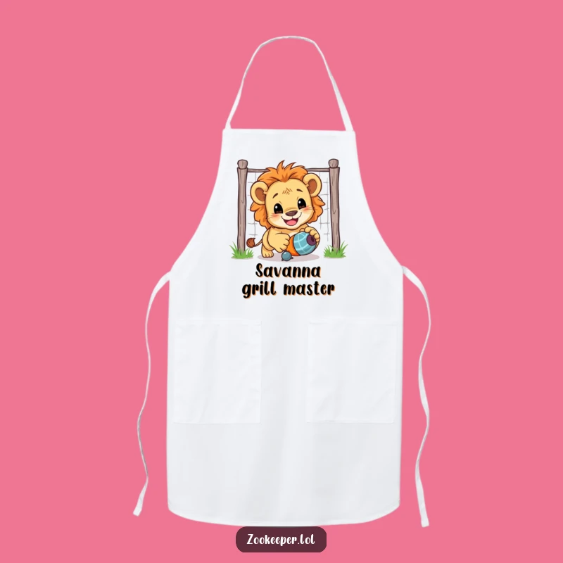 Funny Lion Cub Apron: Cook with Playful Cub Energy