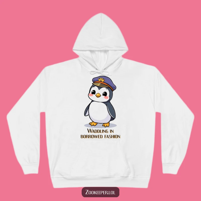 Funny Mischievous Penguin Hoodie - Cozy Hilarious Zookeeper Gift