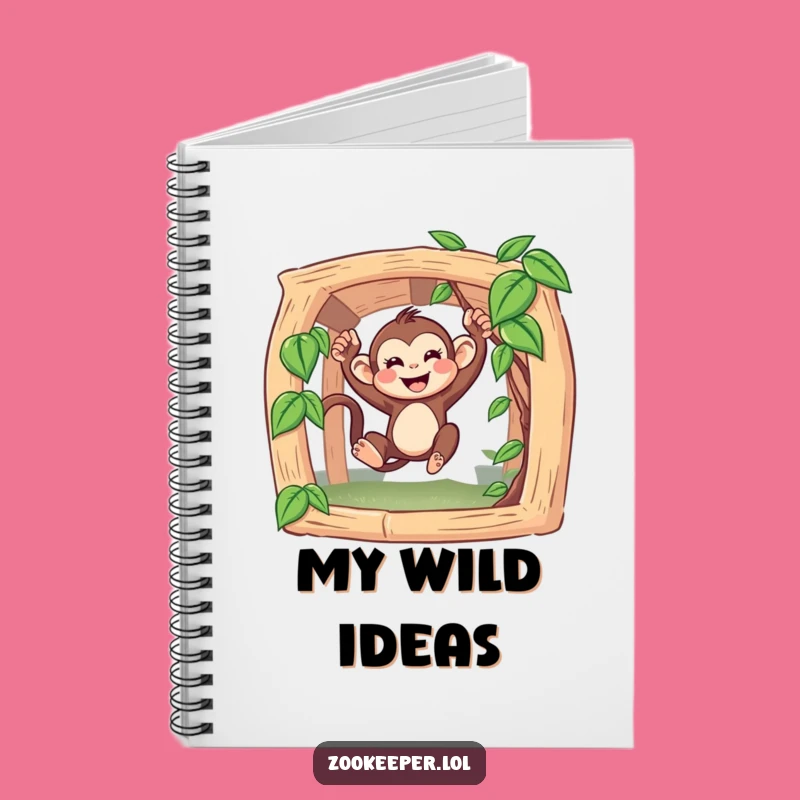 Funny Monkey Notebook: Jot Down Ideas with Primate Playfulness