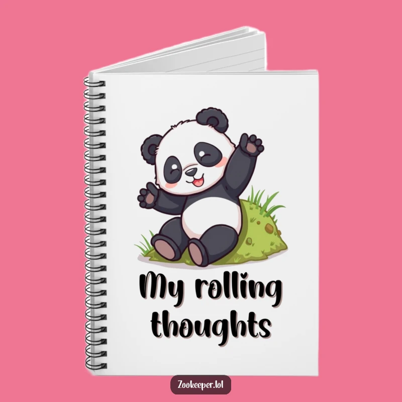 Funny Panda Tumble Notebook: Jot Down Ideas with Panda Playfulness