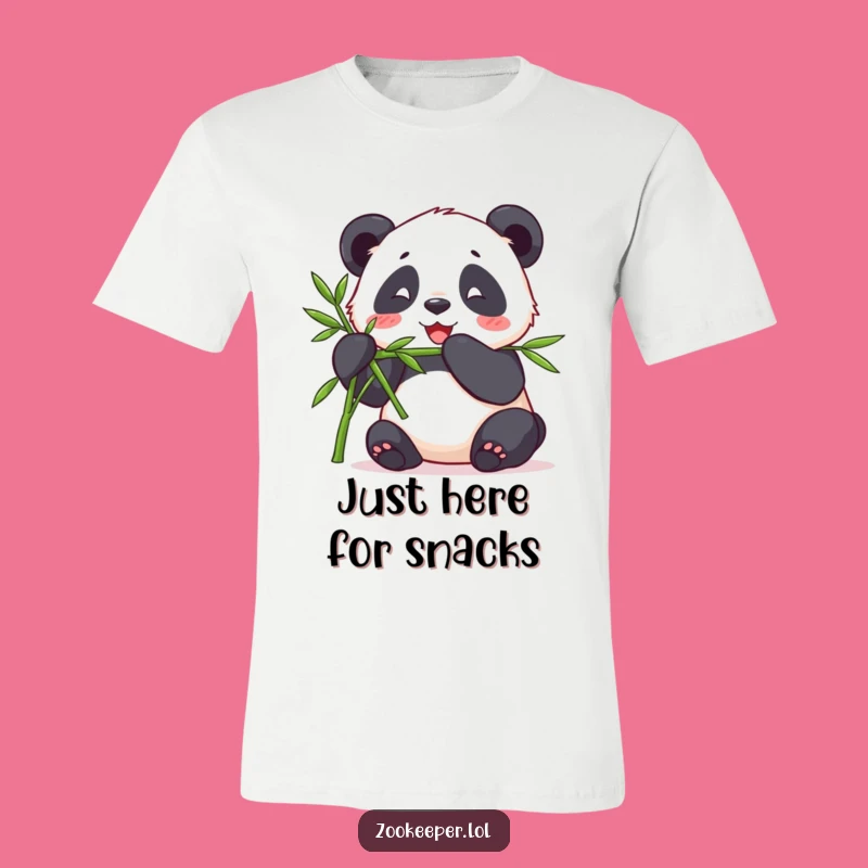 Funny Contented Panda T-Shirt - Hilarious Zookeeper Design for Chill Vibes